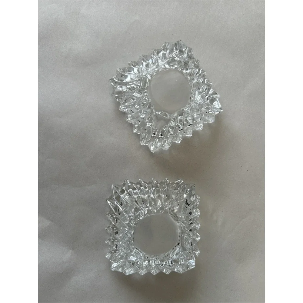Set lot of 2 West Germany Crystal-Cut by Rossini‎ small bowls. 3